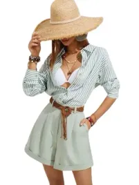 shein-spodenki-zielone-na-zamek-krotkie-40-42-lwd