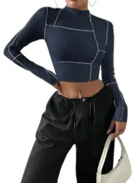 shein-bluzka-damska-granatowa-do-pasa-44-lwr