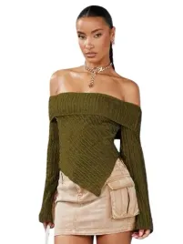 shein-bluzka-damska-asymetryczna-zielona-36-lwh
