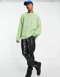 sweter-meski-zielony-klasyczny-prosty-s-rsy