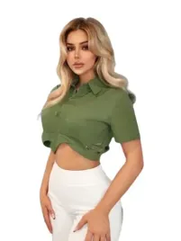 shein-damska-bluzka-zielona-krotki-rekaw-38-lgz