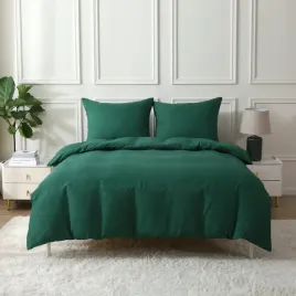 komplet-poscieli-artderia-200x220-dwie-poduszki-70x80cm-gladka-zielony