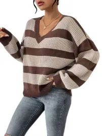 shein-sweter-w-paski-klasyczny-brazowy-36-lwo