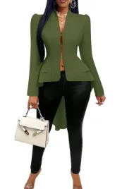 shein-bluzka-damska-zielona-asymetryczna-44-lwj