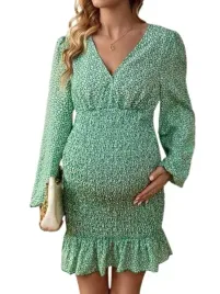 shein-sukienka-ciazowa-zielona-we-wzor-40-42-lwd