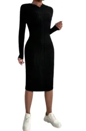 shein-sukienka-czarna-z-dlugim-rekawem-40-42-lwn