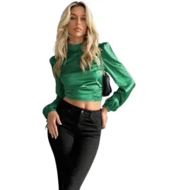 shein-bluzka-wiazana-satynowa-zielona-38-lge