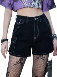 czarne-spodenki-jeansowe-damskie-casual-34-ltd