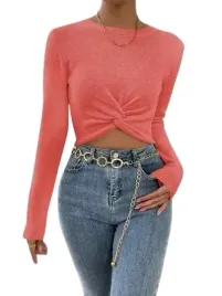 shein-sweter-damski-rozowy-krotki-casual-44-lwm