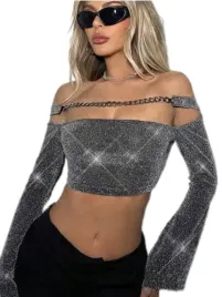 shein-top-damski-srebrny-blyszczacy-krotki-36-lsl