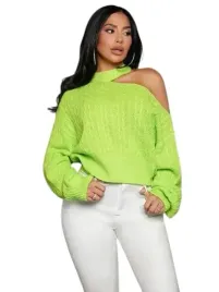 shein-sweter-damski-zielony-luzny-prosty-40-42-lws