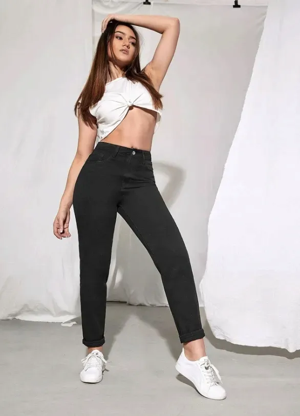 shein-spodnie-jensowe-czarne-proste-basic-36-vbx-stan-nowy