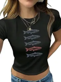 shein-t-shirt-czarny-klasyczny-nadruk-40-42-lgg