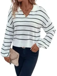 shein-sweter-damski-bialy-w-paski-casual-40-42-lwo
