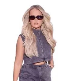 prettylittlething-szary-top-jeansowy-damski-34-m6t