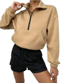 shein-bluza-damska-bezowa-casual-zamek-40-42-lsx