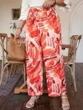 shein-plus-size-pomaranczowe-spodnie-basic-46-lsj-stan-nowy