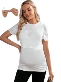 shein-bluzka-ciazowa-biala-gladka-46-lsu