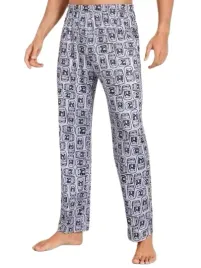 shein-spodnie-od-pizamy-meskie-szare-we-wzor-m-lwi
