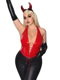 shein-plus-size-top-damski-czerwony-wiazany-52-lrr