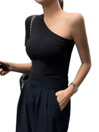 bluzka-damska-czarna-klasyczna-gladka-casual-s-lst