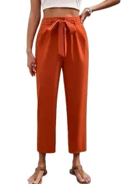 shein-spodnie-damskie-miedziane-proste-38-lrn