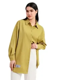 shein-koszula-zolta-z-dlugim-rekawem-40-42-lsy