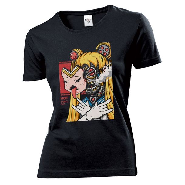 Koszulka damska Android Sailor Moon S Czarny