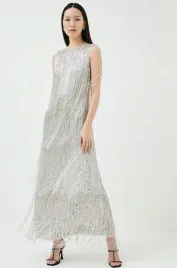 karen-millen-sukienka-zdobiona-srebrna-38-yli