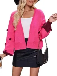 shein-sweter-damski-rozowy-narzutka-40-42-lsr