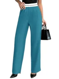 shein-spodnie-proste-gladkie-zielone-casual-38-lrd