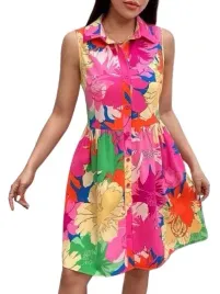 shein-sukienka-kolorowa-na-guziki-prosta-40-42-lsl