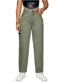 shein-spodnie-jeansowe-proste-zielone-28-32-lsn