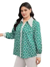 shein-plus-size-koszula-zielona-wzor-damska-46-lst