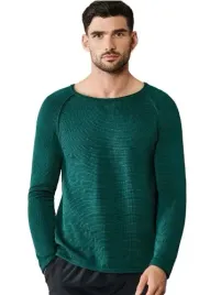 shein-sweter-meski-zielony-z-dlugim-rekawem-l-lng