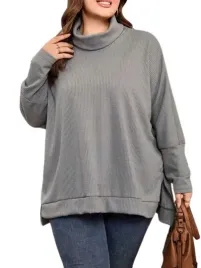 shein-bluza-damska-szara-prazki-plus-size-46-lnc
