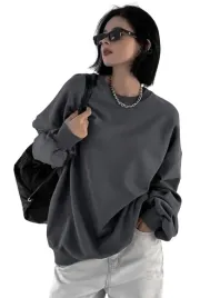 bluza-damska-szara-ocieplana-gladka-casual-s-lsw