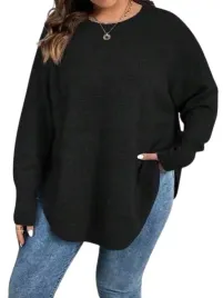 shein-plus-size-sweter-damski-luzny-czarny-46-lrm