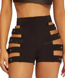 shein-krotkie-spodenki-czarne-z-sprzaczkami-34-lro