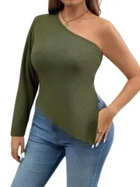 shein-bluzka-damska-zielona-plus-size-46-lrv