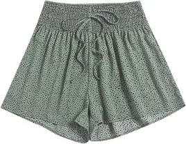shein-spodenki-damskie-zielone-w-groszki-38-vbp