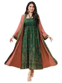 shein-komplet-damski-zielono-rozowy-wzor-38-lwr