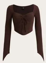shein-bluzka-damska-brazowa-klasyczna-34-vlu