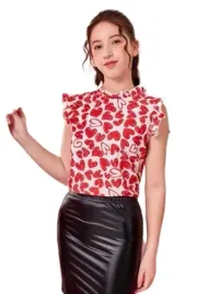 shein-bluzka-dziecieca-krotki-rekaw-158-162-lne