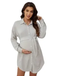 shein-szara-sukienka-ciazowa-na-guziki-xl-lni
