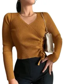 shein-bluzka-zolta-z-dlugim-rekawem-damska-lna
