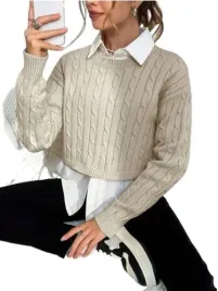 shein-sweter-brazowy-z-dlugim-rekawem-38-loo