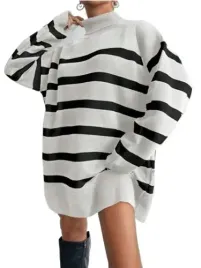 sweter-damski-bialy-w-paski-z-golfem-luzny-loe