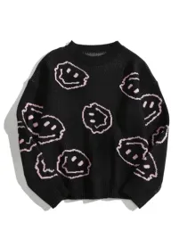 shein-sweter-damski-czarny-na-co-dzien-40-42-lol