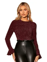 shein-bluzka-damska-czerwona-dlugi-rekaw-36-lop